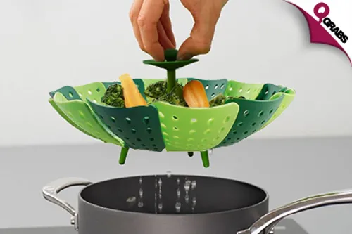 From QR29 Steam Easier with Foldable Non-Scratch Steamer Baskets! (Up to QR152 Value)
